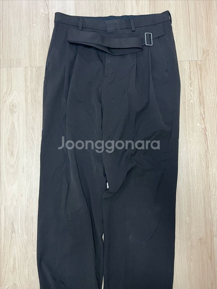 31/무신사 벌룬핏 브라운 슬랙스--0