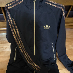 아디다스 오리지널 오구리슌 레오파드 삼선 트랙탑 블랙 S 희귀 급처