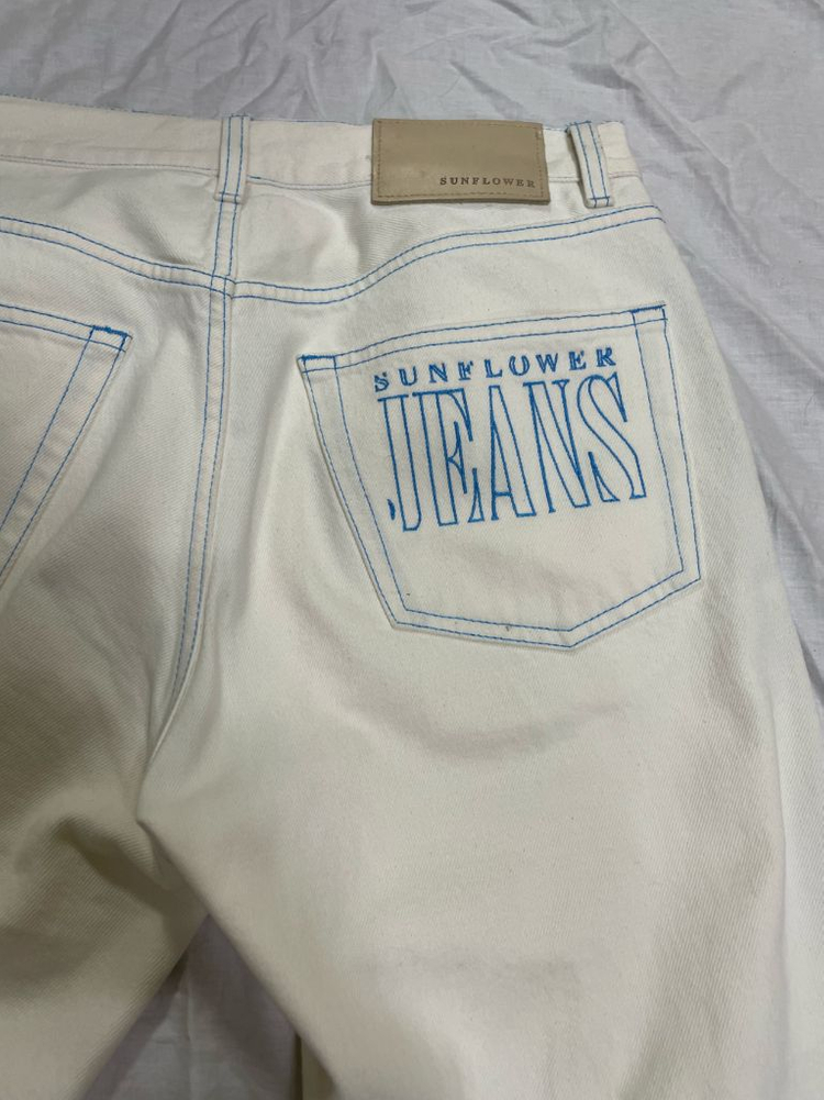 [31] 선플라워 화이트 데님 스티치--1