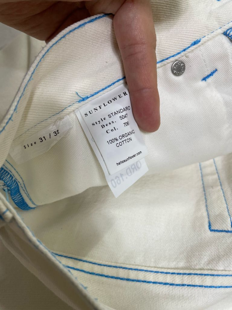 [31] 선플라워 화이트 데님 스티치--2