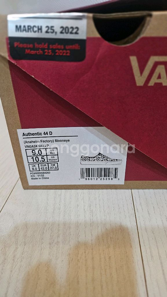 반스 어센틱 문아이즈 새상품 270 (화이트)--2