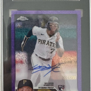 배지환 친필 싸인 카드 (Topps Chrome)