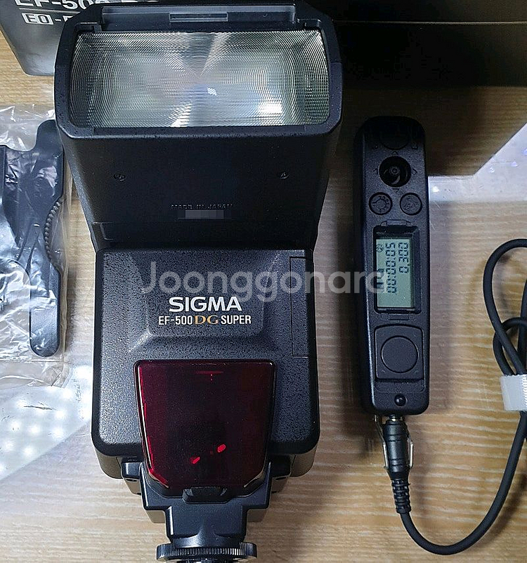 캐논용 EF-500 DG SUPER 플래시와 릴리즈--1
