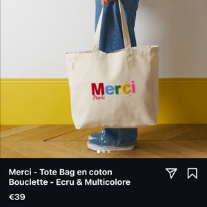 메르시 merci 부클레뜨 토트백 에코백 새학기가방추천