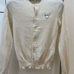 25fw 꼼데가르송 아이보리가디건 (새상품급