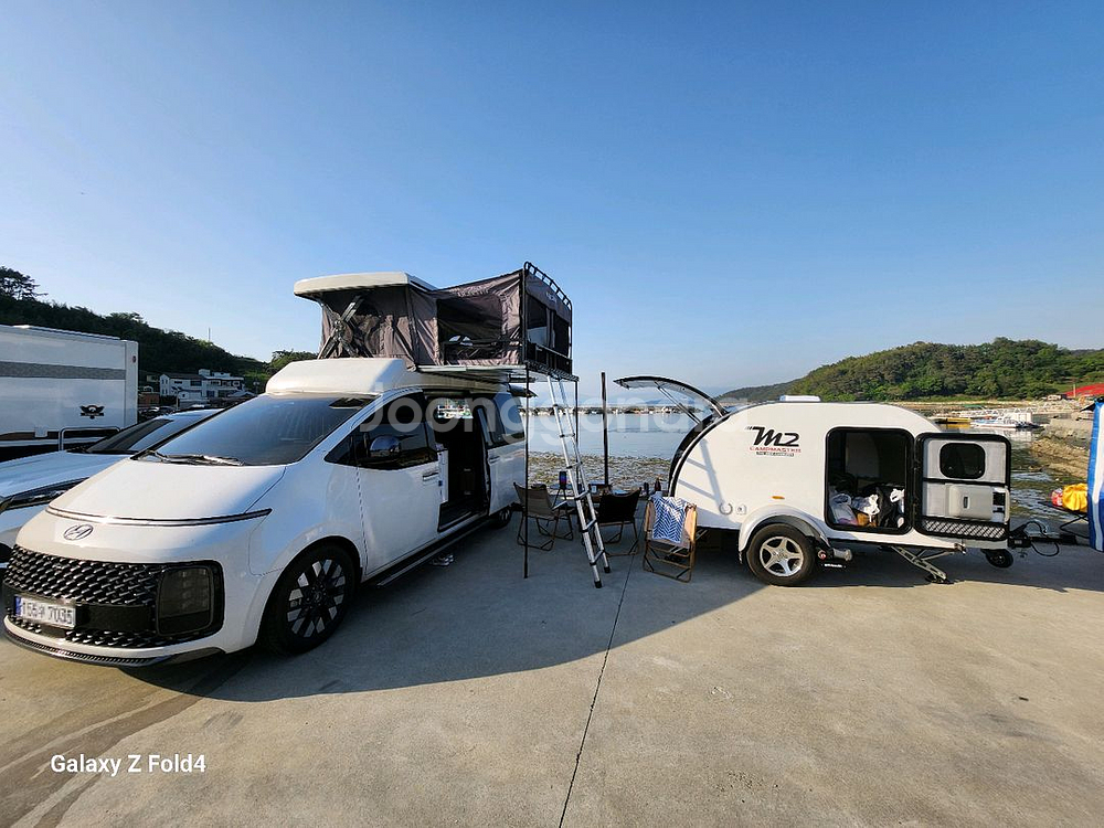 스타리아 캠핑카 밴텍 라쿤L + 퍼스트RV 리빙박스--2