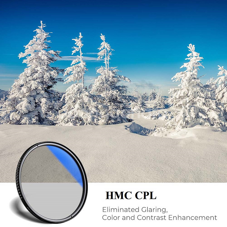 K&F 55mm 블루 멀티코팅 HMC CPL 필터--2