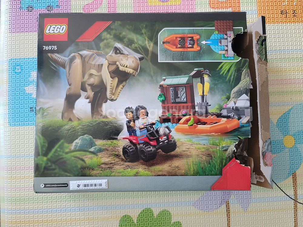 레고 쥬라기월드 76975 T-렉스의 강 탈출 팝니다--1
