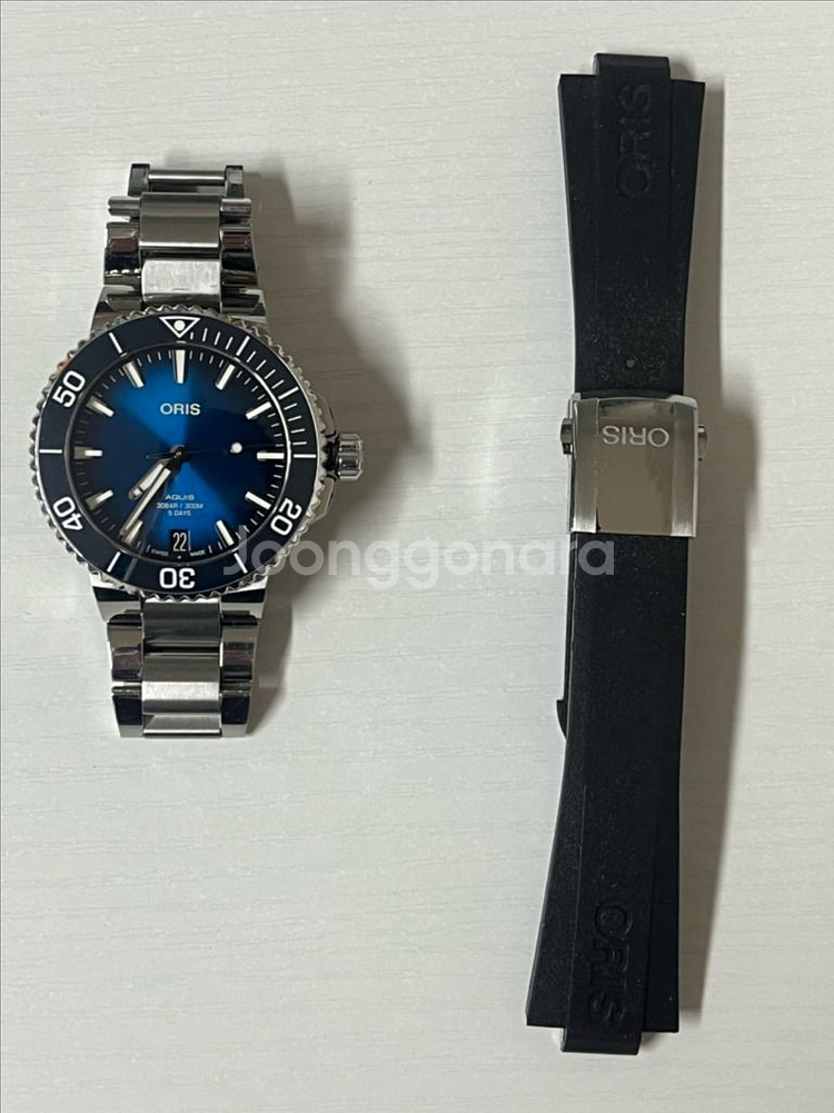 오리스 애커스 칼리버 400 블루청판 41.5mm--5
