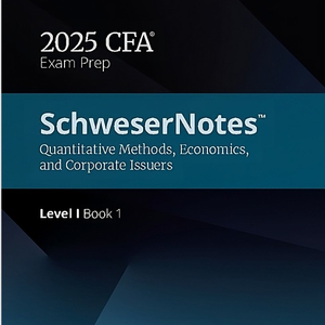 [PDF/재본] 2025 슈웨져노트 CFA 레벨1