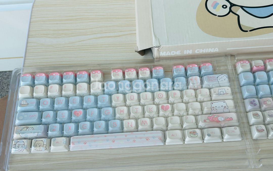 moc pbt 고양이 키캡 키보드 키캡--3