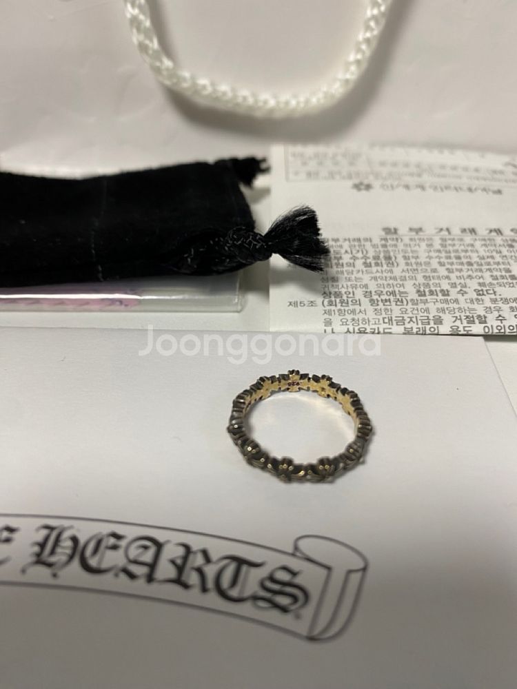 크롬하츠 타이니 밴드 사이즈 US 5 새제품--2