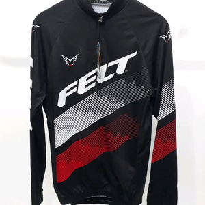 펠트 자전거 긴팔 저지 (블랙, 옐로우)