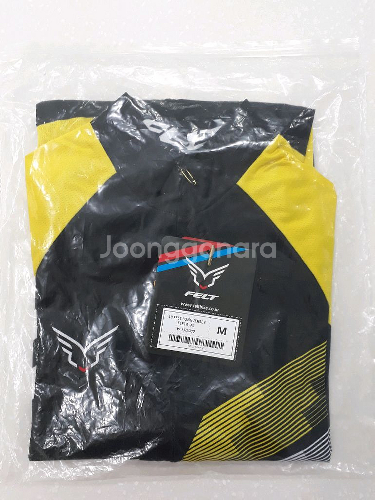 펠트 자전거 긴팔 저지 (블랙, 옐로우)--5