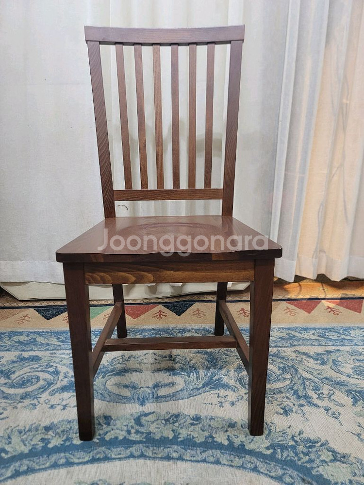 이태리 엔틱 원목 의자--0