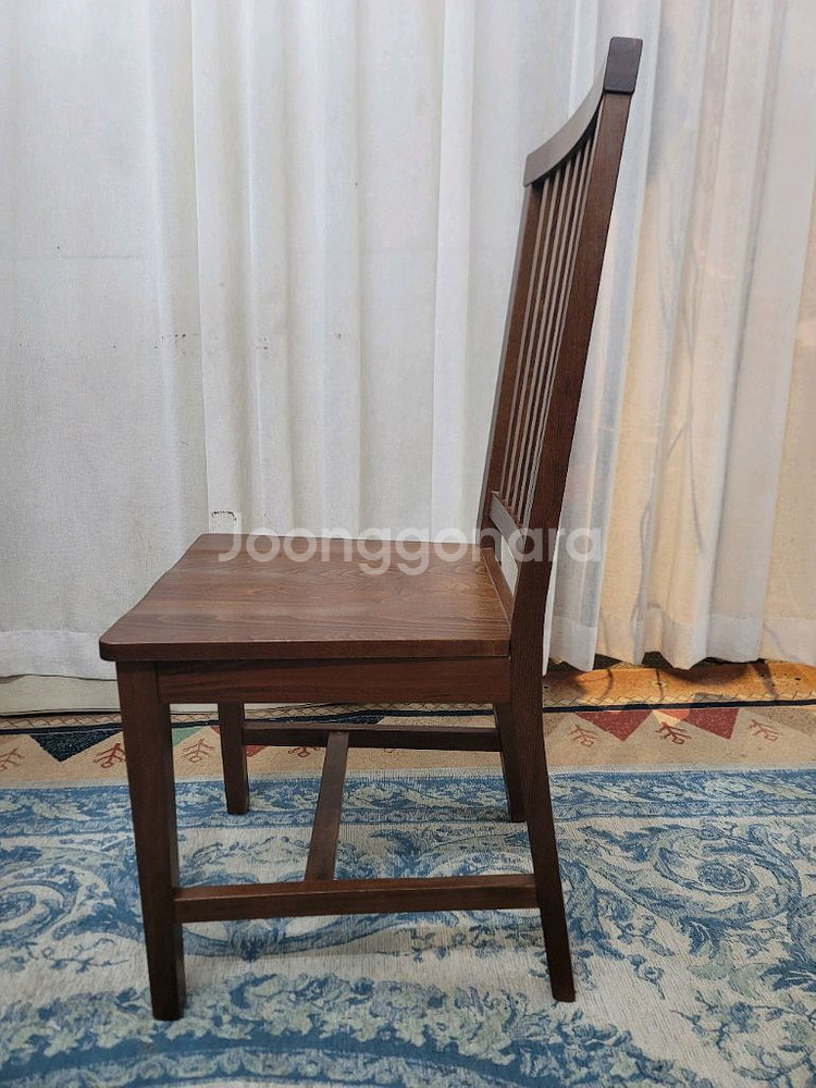 이태리 엔틱 원목 의자--1