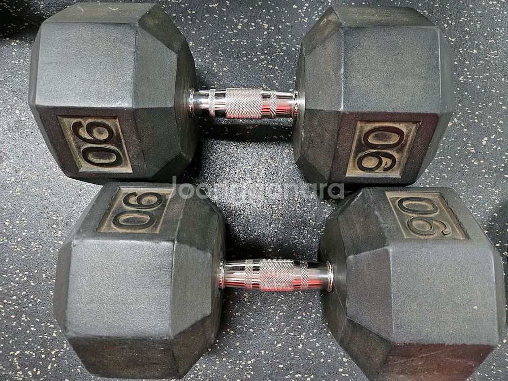 40kg 덤벨(아령) 한쌍--0