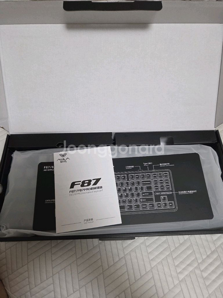 aula 독거미 f87 pro 게이밍키보드 새상품--2