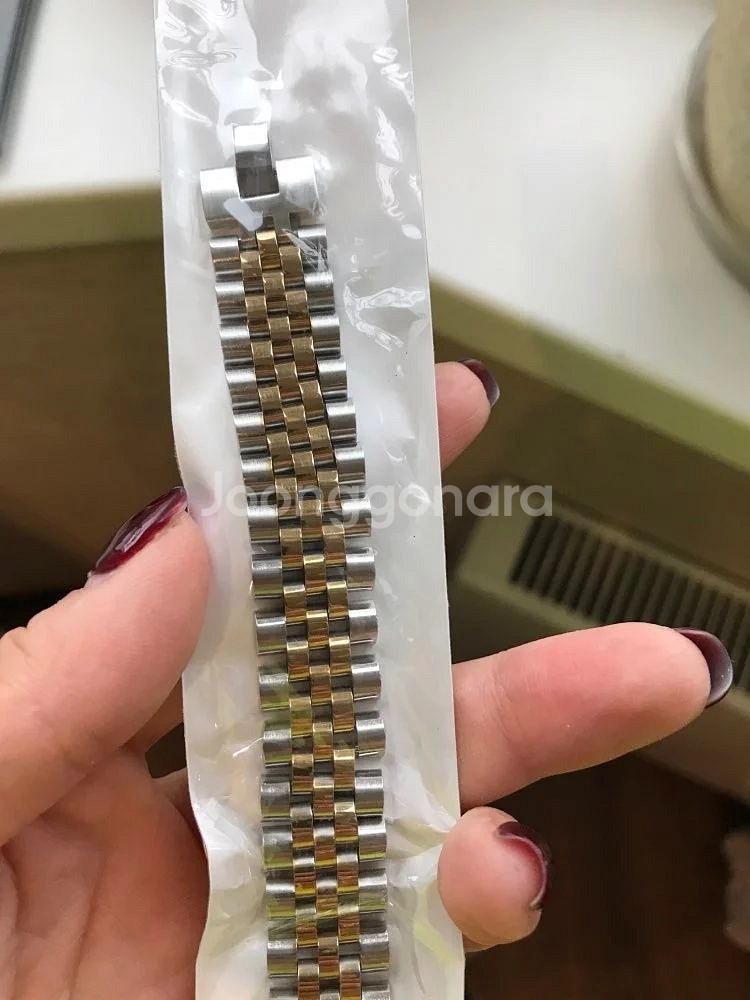 렉스 디자인 18k 도금팔찌,길이조절가능,커플가능.--1