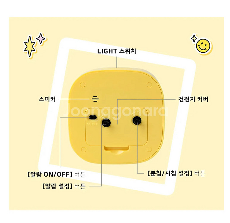 판매새상품미개봉]카카오프렌즈 세이치즈 탁상 시계 라이언--2