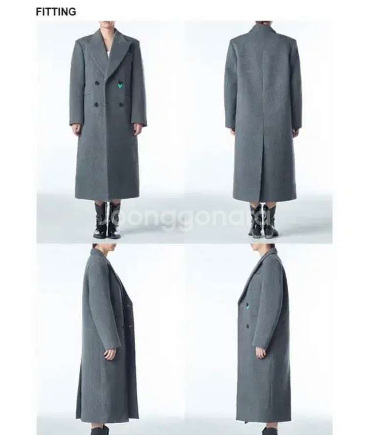 인스턴트펑크 19FW 리버시블 롱 코트 핑크--2