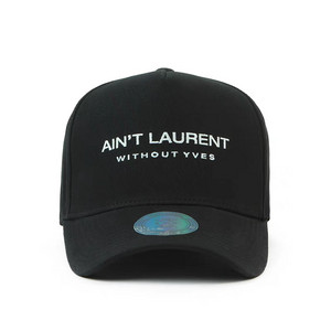 AINT LAURENT 블랙 볼캡 모자
