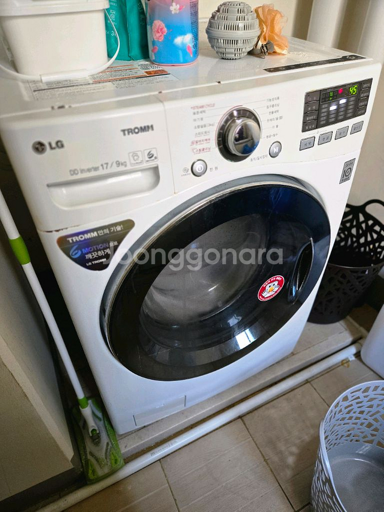 LG 트롬 드럼세탁기 17kg/9kg (세탁+건조 겸용--0