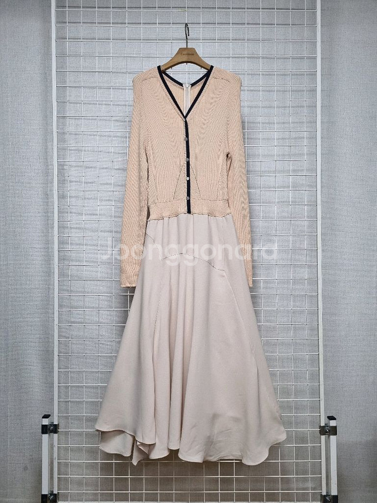 (택포) 듀엘 니트 매치 원피스 (가격내림)--0