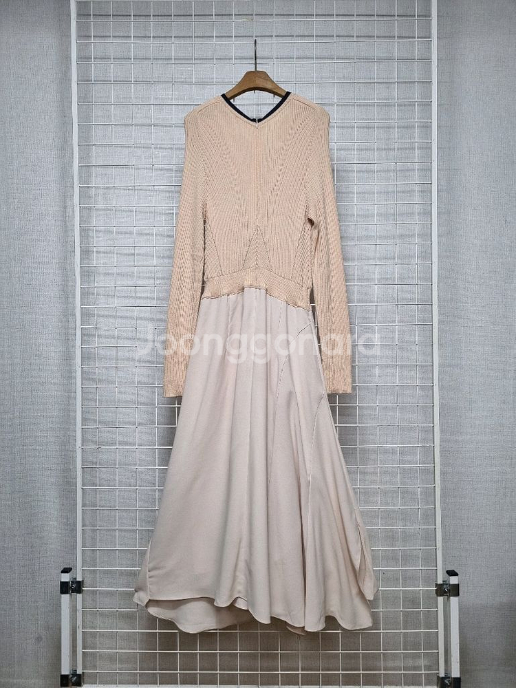 (택포) 듀엘 니트 매치 원피스 (가격내림)--1