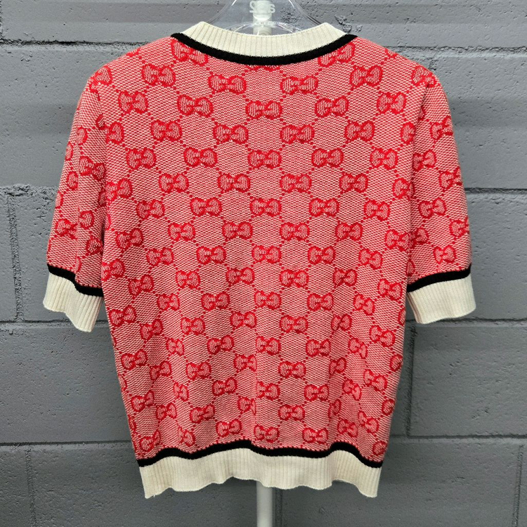 구찌 GG 자카드 니트 반팔 여성S 이미지