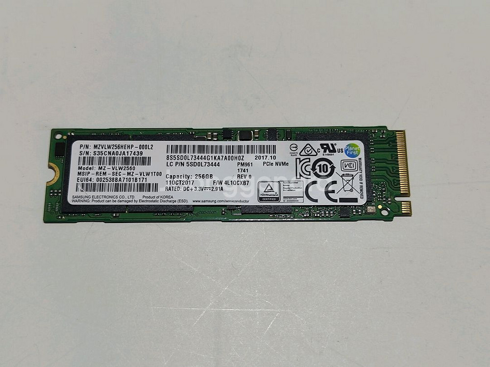 삼성 PM961 256GB NVMe SSD--0