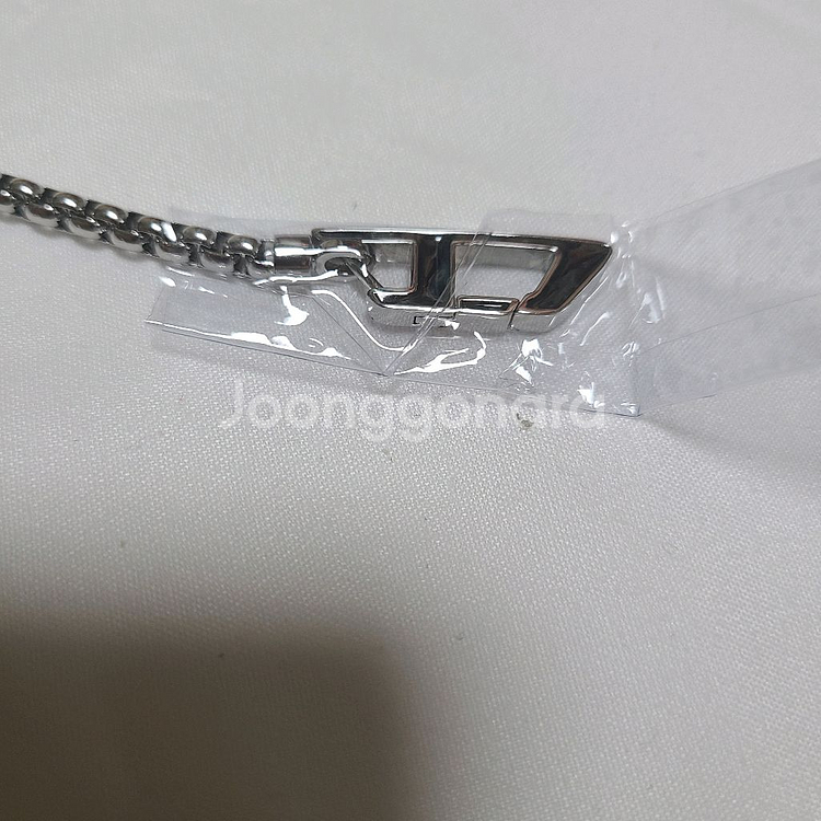 디젤 팔찌 스테인리스 스틸 체인 브레이슬릿 블랙 실버--6