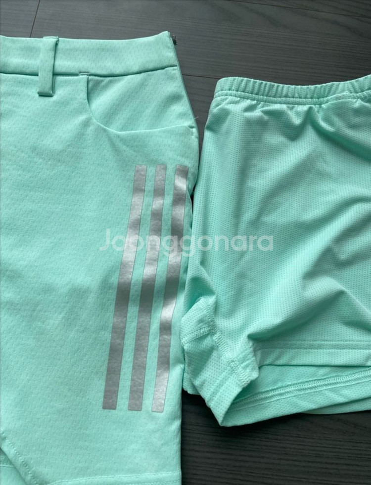 아디다스 여성골프복 반팔+치마+속바지(55-66)새상품--8