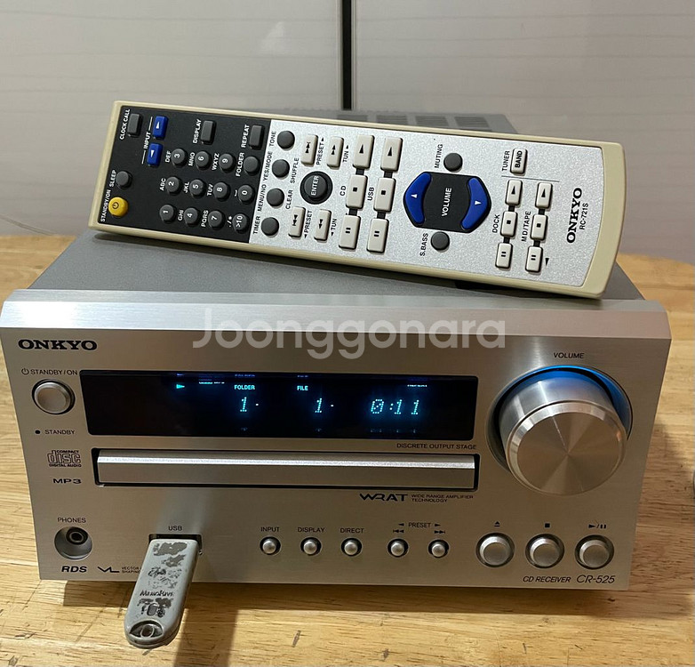 유명한 명기 온쿄 올인온 미니 앰프 오디오CR-525--2