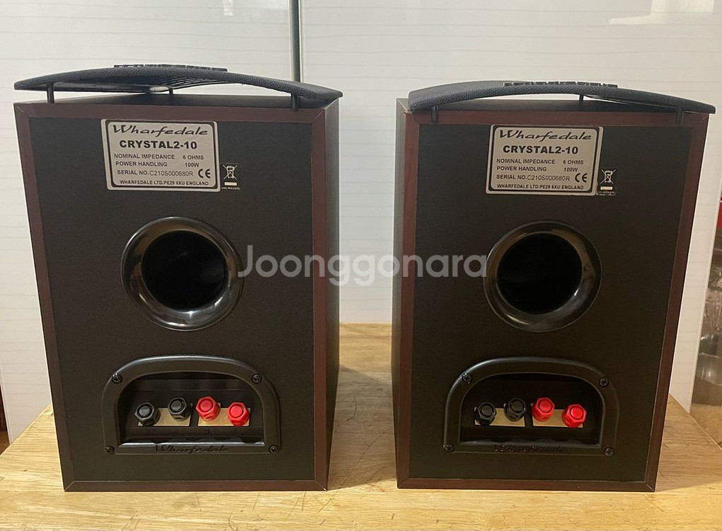 명기 민트급 와피데일 고급 스피커 크리스탈2 100w--4