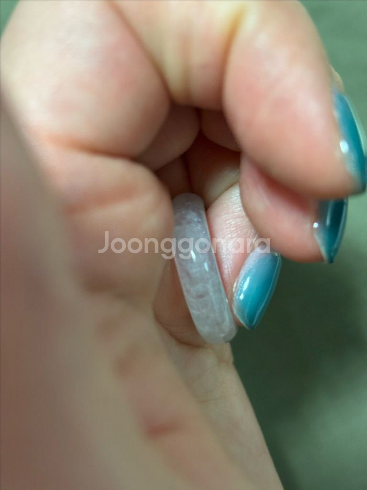 새제품 빙종 천연 비취반지 옥반지 a제이드 옥시방--1