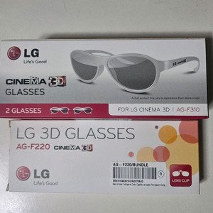 LG 3D 안경 AG-F220과 AG-F310