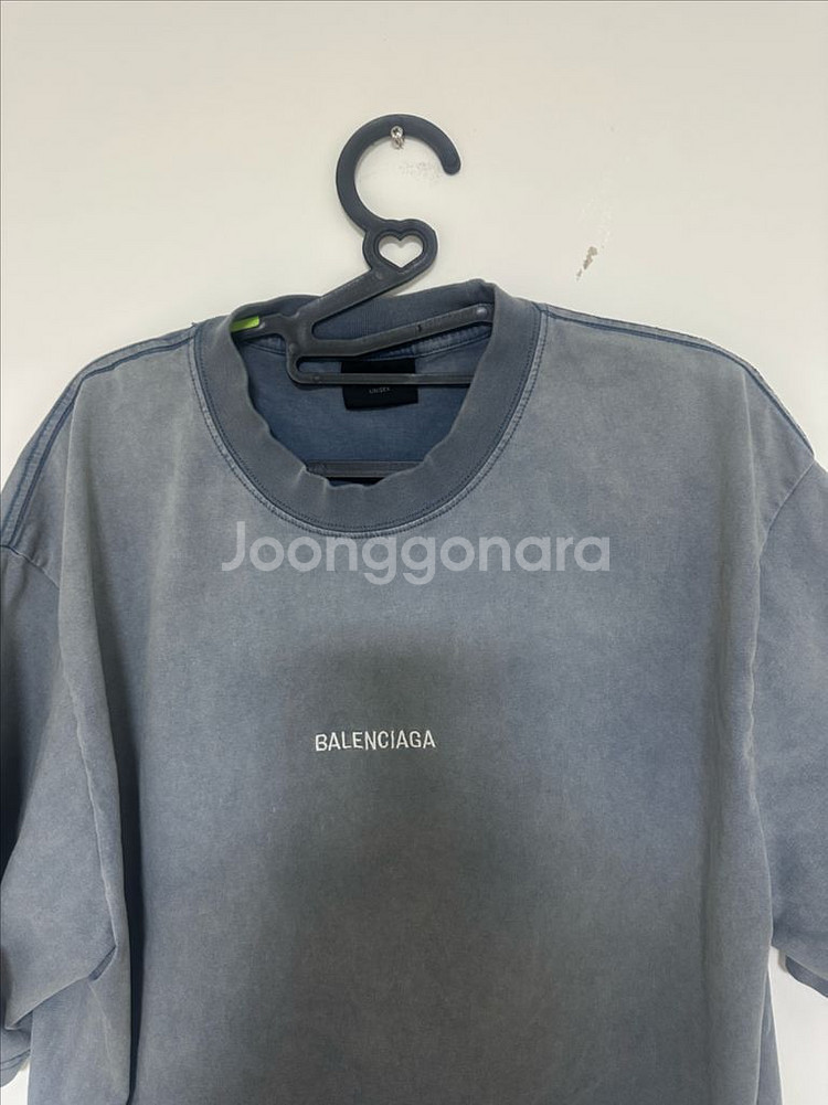 발렌시아가 워싱 티셔츠 S--1