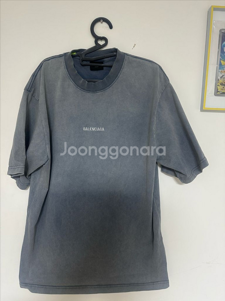 발렌시아가 워싱 티셔츠 S--0