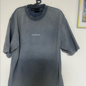 발렌시아가 워싱 티셔츠 S