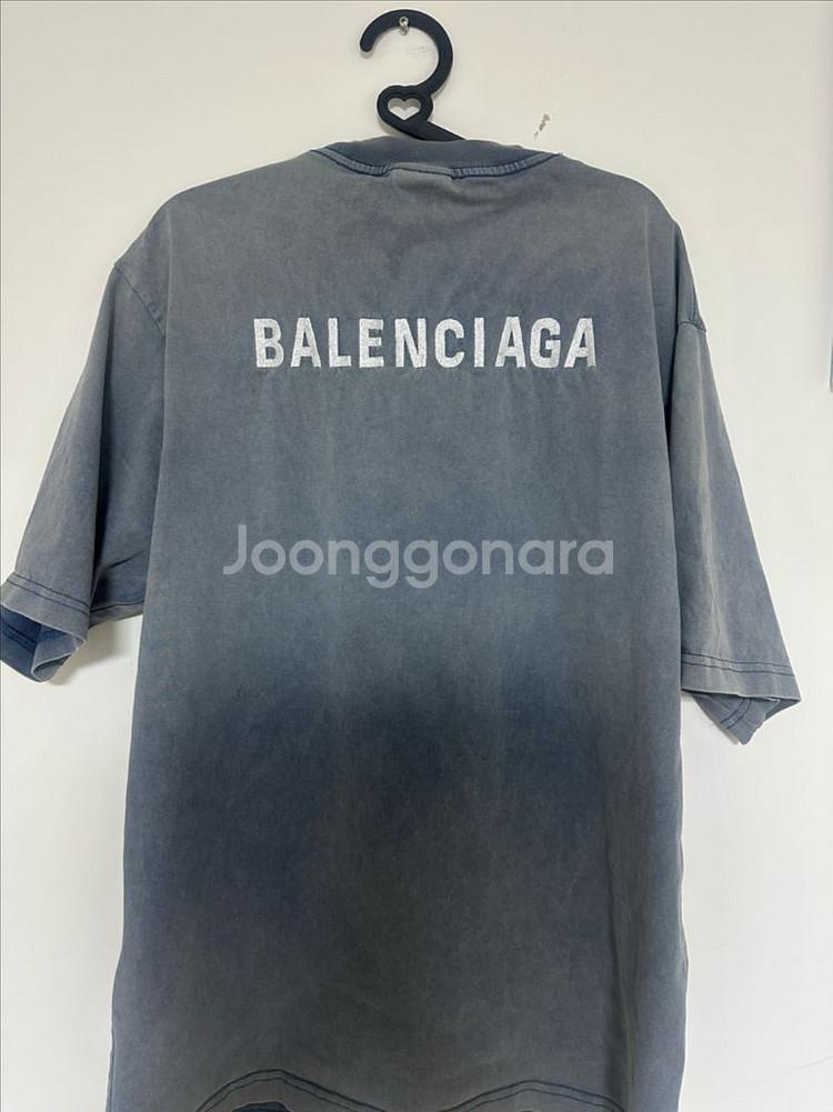 발렌시아가 워싱 티셔츠 S--2