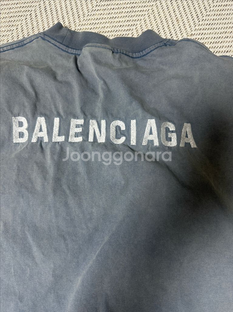 발렌시아가 워싱 티셔츠 S--7