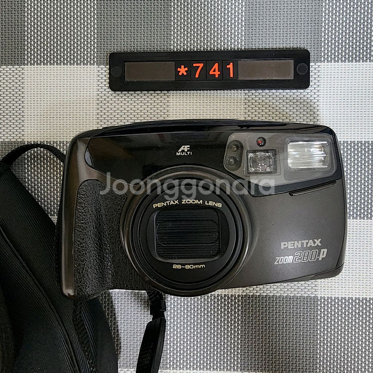 펜탁스 줌 280-P 필름카메라 파우치포함--0