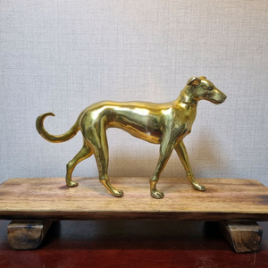 동 브론즈 작품 [ 진돗개 ] 길이 32cm