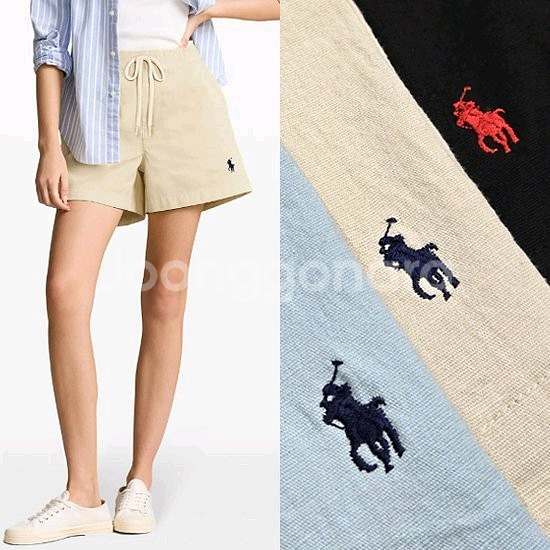 폴로 랄프로렌 린넨 숏팬츠--0