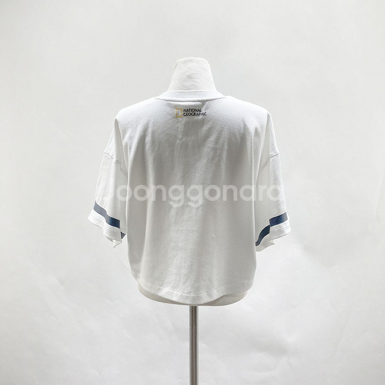 내셔널지오그래픽 25ss 메쉬 크롭 여성반팔 XS--2
