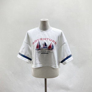 내셔널지오그래픽 25ss 메쉬 크롭 여성반팔 XS