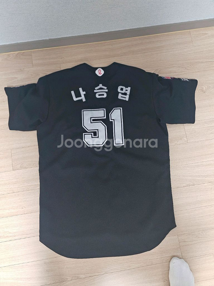 롯데 올드 블랙 유니폼 프로페셔널 나승엽 120 사이즈--1
