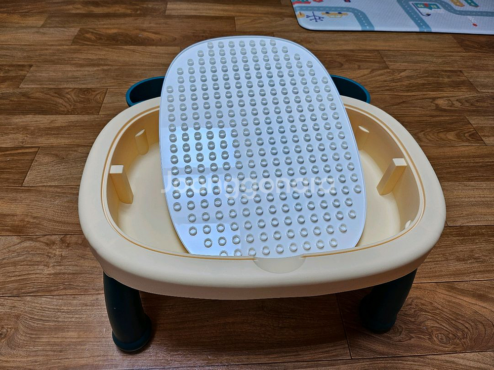 야야 토끼 의자와 테이블 세트 와 레고 테이블겸 탁자--5