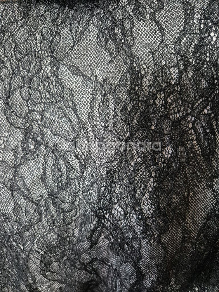 H&M 블랙 레이스 시스루 블라우스--2
